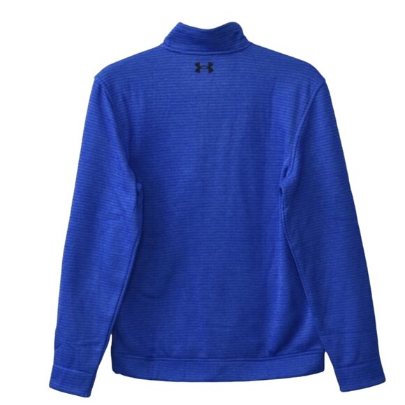 Under Armour Golf Mens UA Storm Long Sleeve Sweater Fleece ¼ Zip Blue Size S - Picture 3 of 6